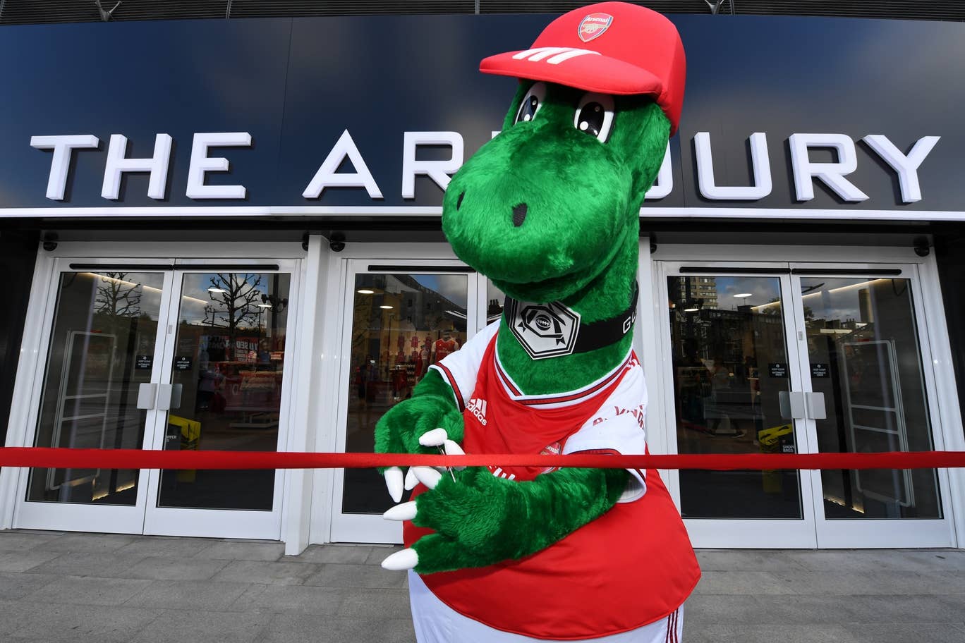 Arsenal mascot Gunnersaurus Arsenal mascot Gunnersaurus