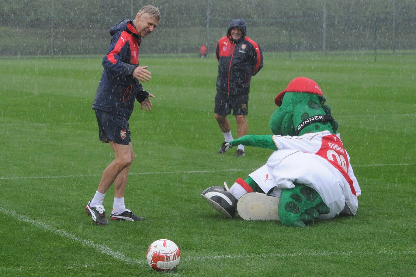 Arsenal mascot Gunnersaurus Arsenal mascot Gunnersaurus
