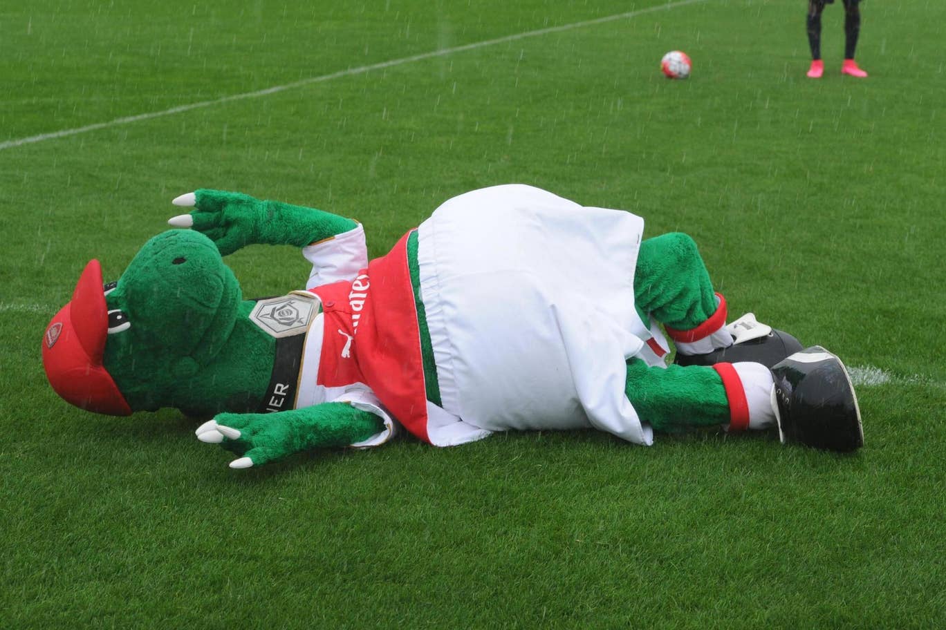 Arsenal mascot Gunnersaurus Arsenal mascot Gunnersaurus